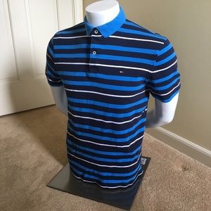 Tommy Hilfiger Blue Striped Polo M